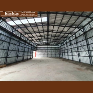 ผลงานของ Happy Warehouse แบบ HW-C ขนาด 12×20×6 เมตร หน้างานนครปฐม รวมงานพื้น