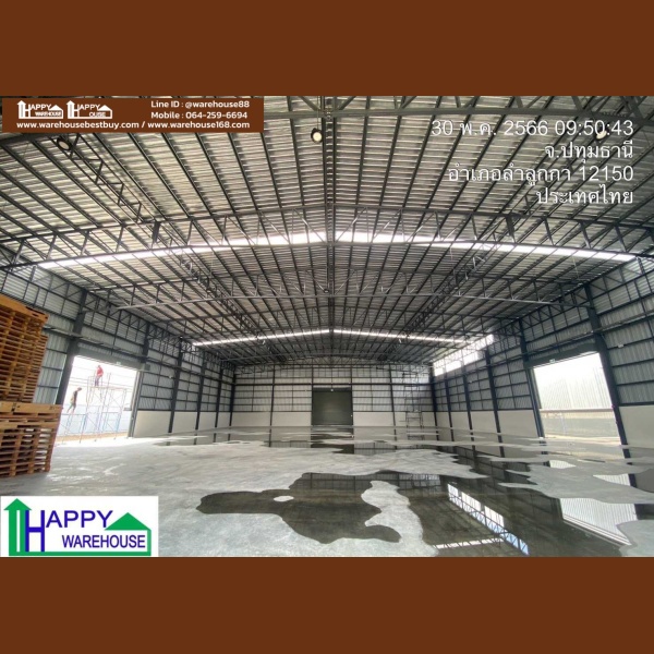 ส่งมอบงานโครงสร้าง HW-HC ขนาด 30x41x9 เมตร เฉพาะงานโครงสร้าง ไม่รวมงานพื้นและก่อปูน มูลค่างาน 5.5 ล้าน รับสร้างโกดัง 1685670434672